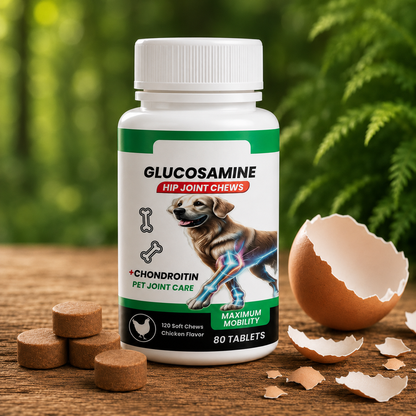 TrailBound Hip & Joint Chews for Dogs — Natural Eggshell Membrane Formula