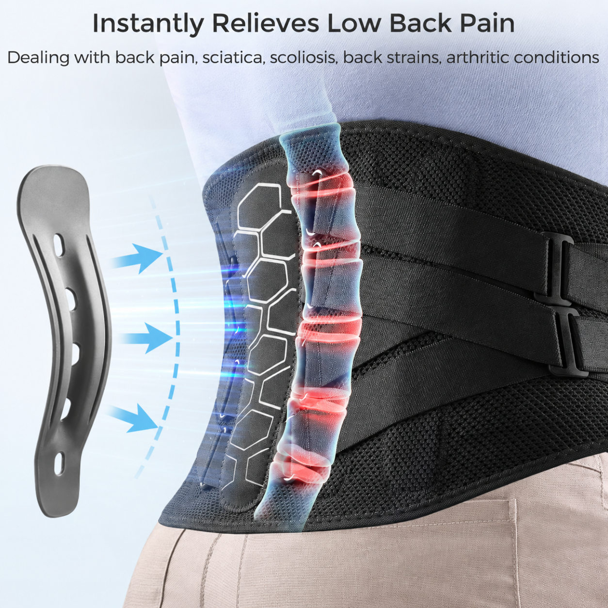 Full Support Motorcycle Rider Lumbar Belt